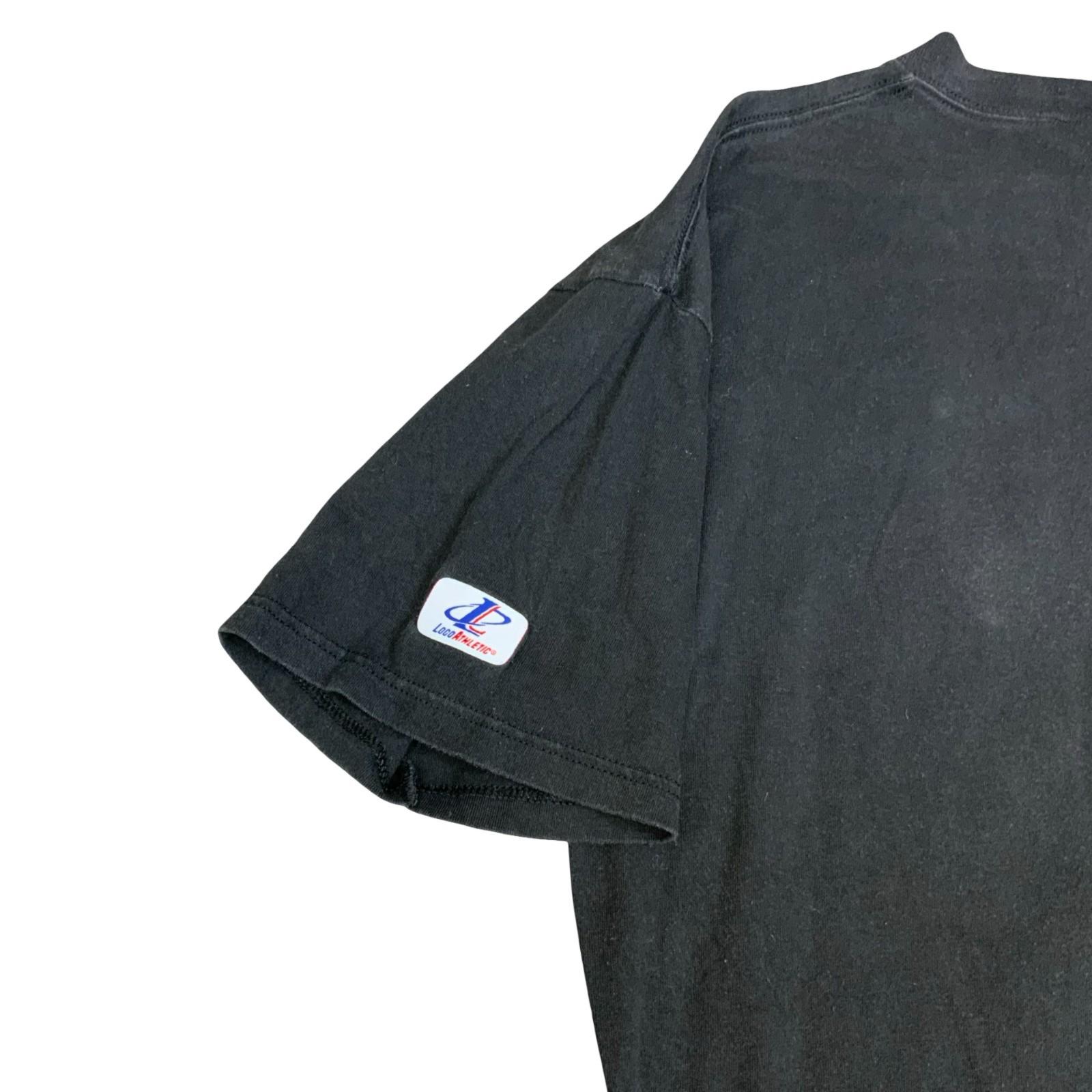 Vintage 1999 Logo Athletic New York Mets MLB Black Graphic T-Shirt Large Vintage Superstore