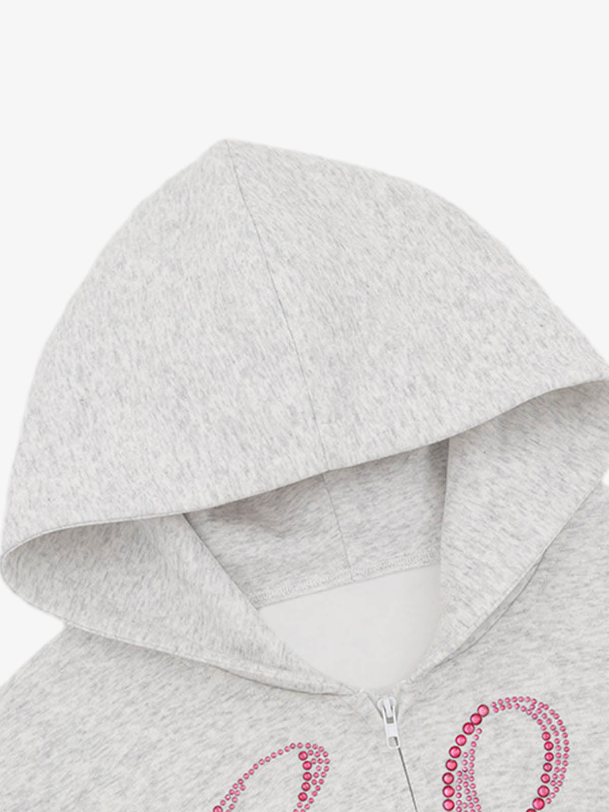 Street Hip-Hop Rhinestone Cropped Hooded Sweatshirt SP250915KSND