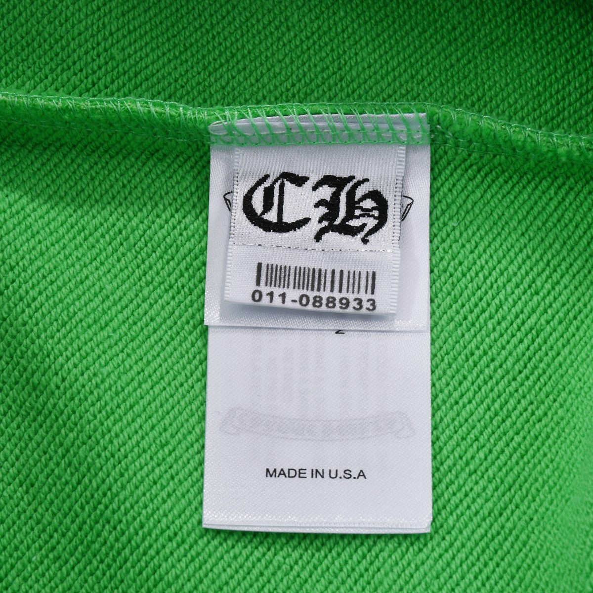 CHROME HEARTS WHITE CROSS PATCH SWEATSHIRT GREEN Status Shipping