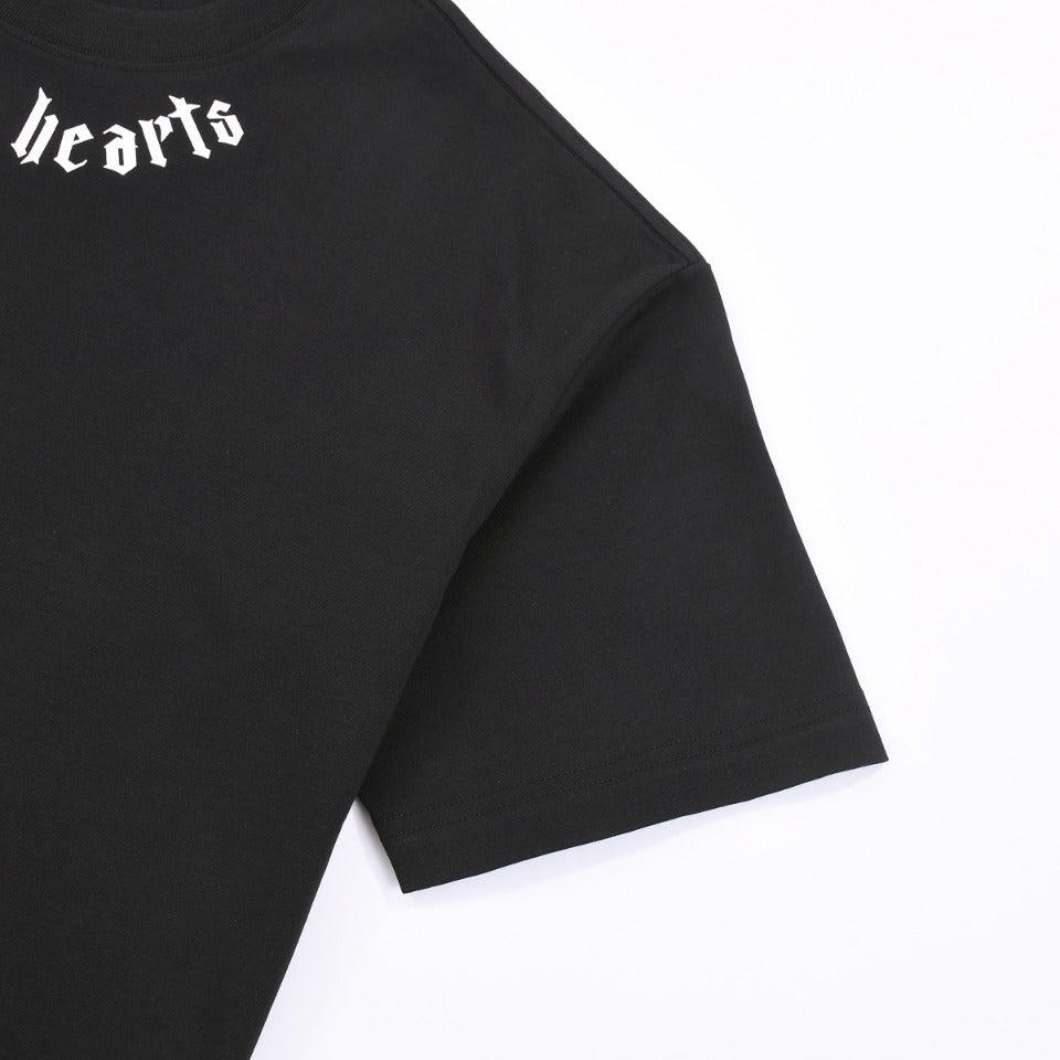 CHROME HEARTS LOGO COLLAR T-SHIRT BLACK Status Shipping
