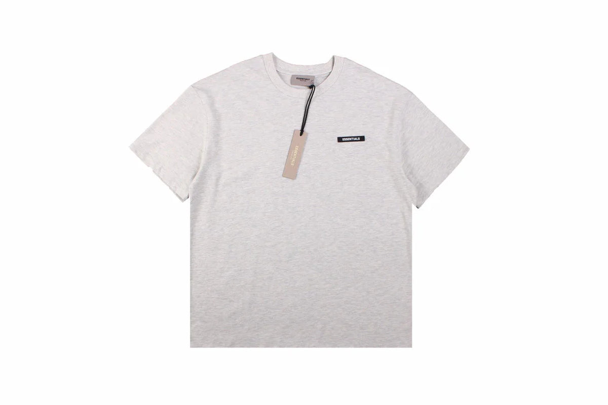 Fear of God Essentials Logo T-Shirt - Heather Grey Status Shipping