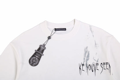 CHROME HEARTS "LOOKING LIKE A GHOST" T-SHIRT WHITE Status Shipping