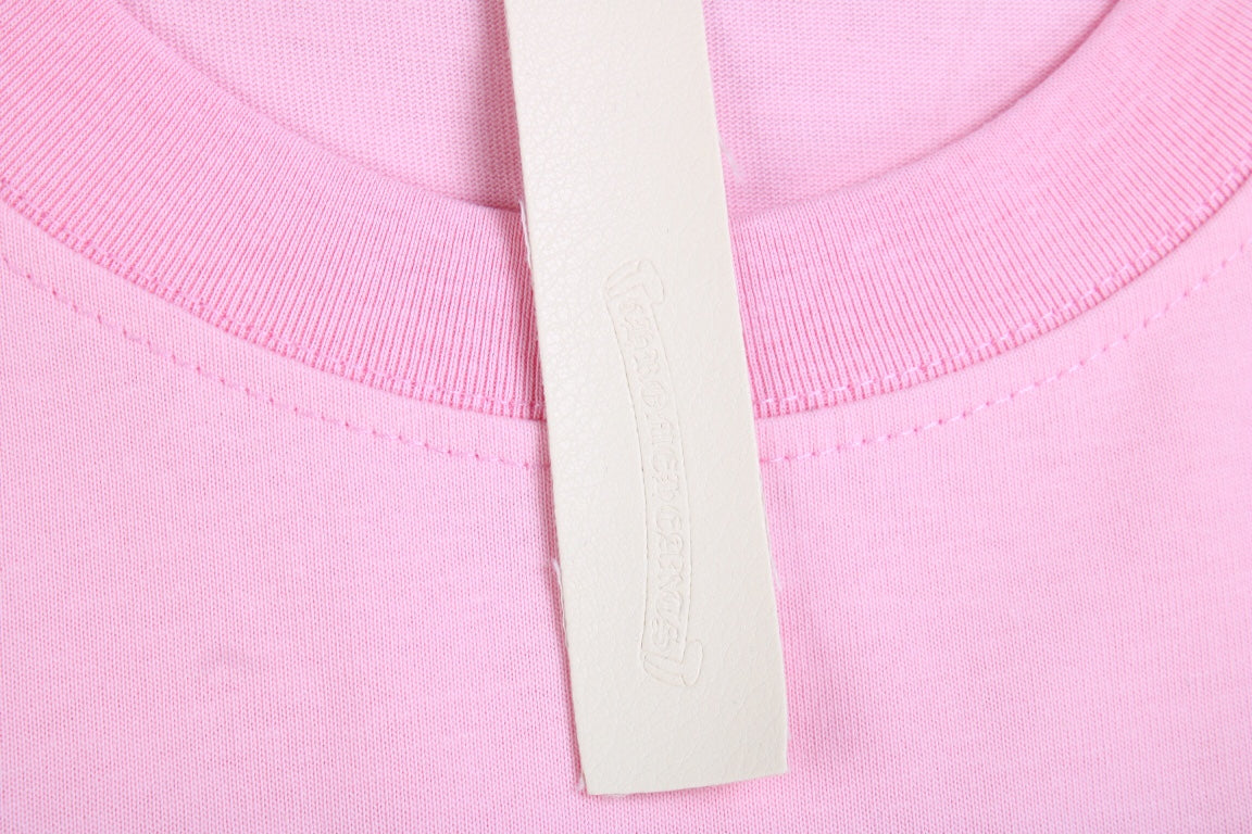 CHROME HEARTS HORSE SHOE LOGO T-SHIRT PINK Status Shipping