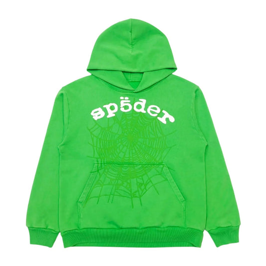 SP5DER LEGACY HOODIE GREEN Status Shipping