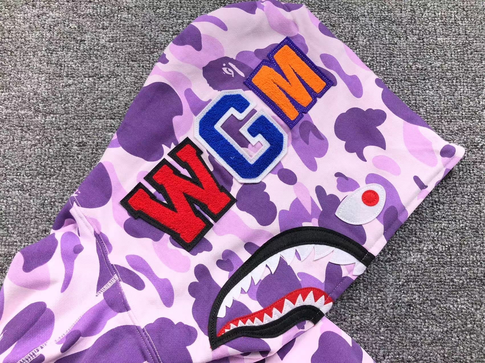 BAPE COLOR CAMO FULL ZIP HOODIE PURPLE Status Shipping