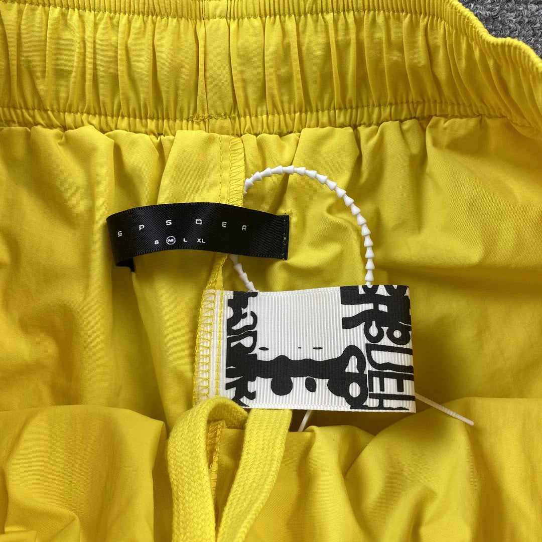SP5DER DOUBLE LAYER SHORTS YELLOW Status Shipping