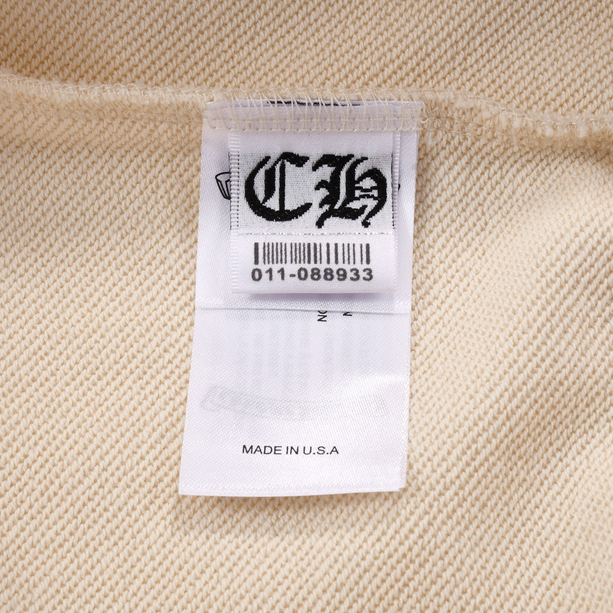 CHROME HEARTS WHITE CROSS PATCH SWEATSHIRT BEIGE Status Shipping