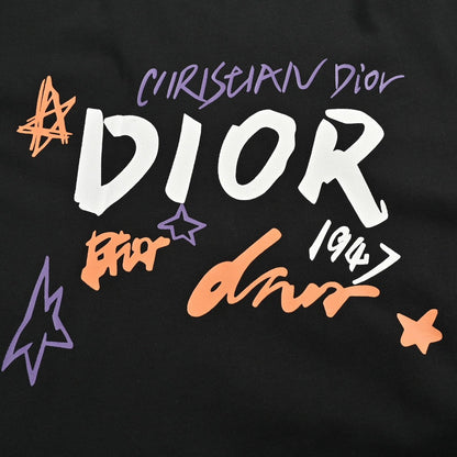 Dior Christian Dior Graphic Black T-Shirt My Store