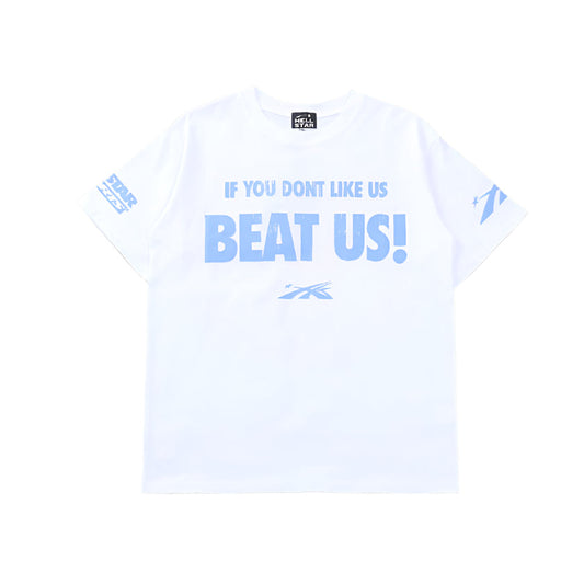 Hellstar "Beat Us" White T-Shirts Versili