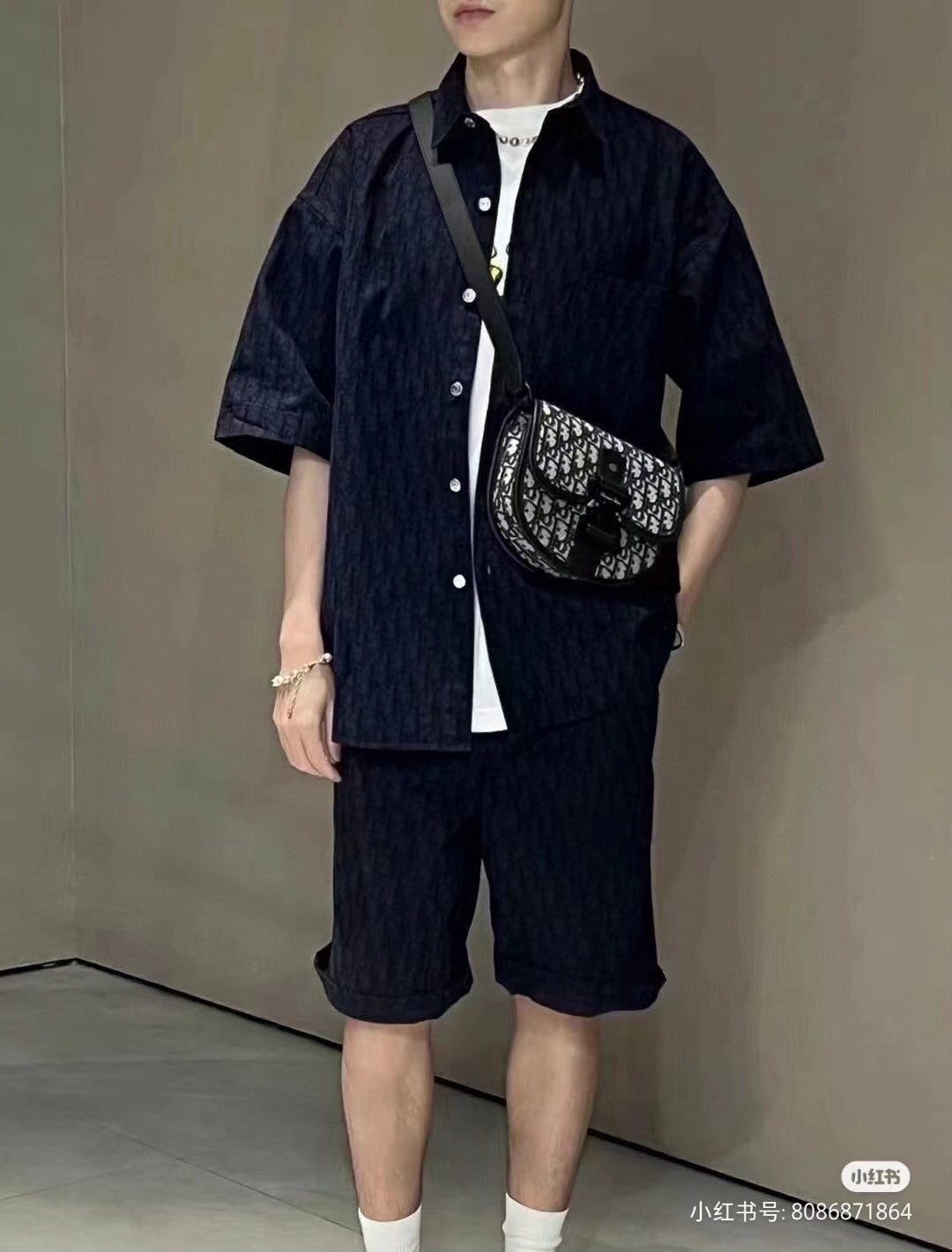 Dior Black Short-Sleeve Shirt My Store