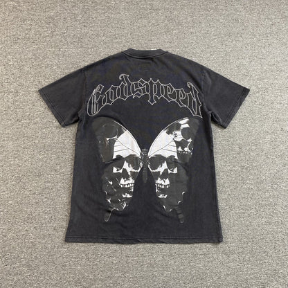 GODSPEED BUTTERFLY EFFECT T-SHIRT WASHED BLACK Status Shipping