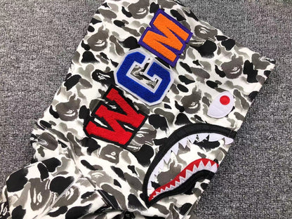 BAPE ABC CAMO SHARK FULL ZIP HOODIE GREY Status Shipping