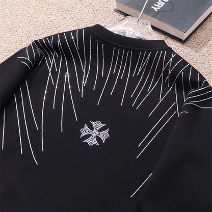 CHROME HEARTS RHINESTONE DESIGN SWEATSHIRT BLACK Status Shipping