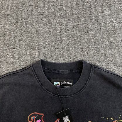 GODSPEED ROCK DREAMS T-SHIRT WASHED BLACK Versili