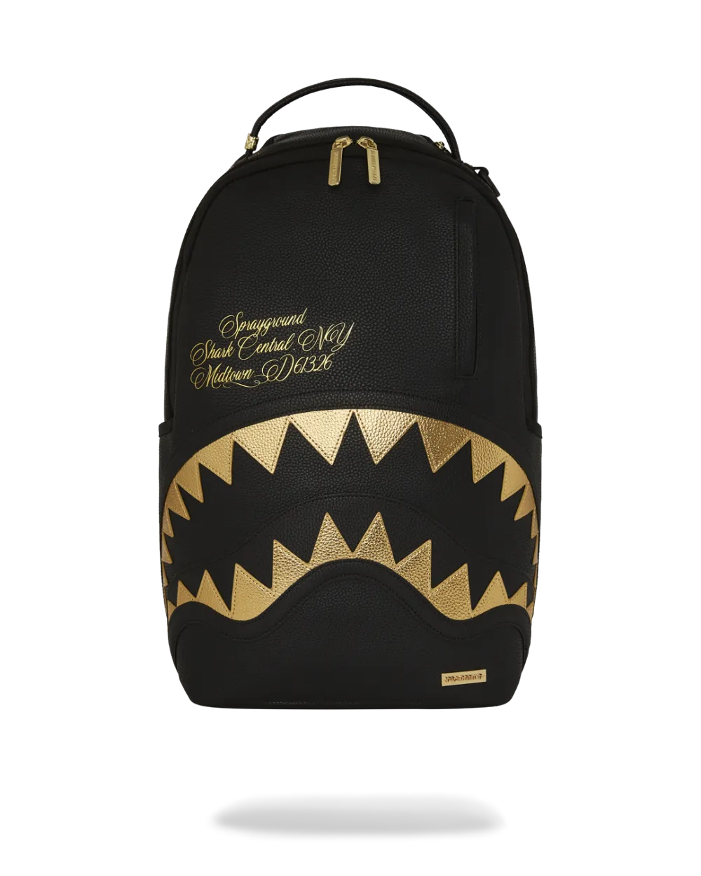 Black & Gold Shark Backpack Lumin Clothing
