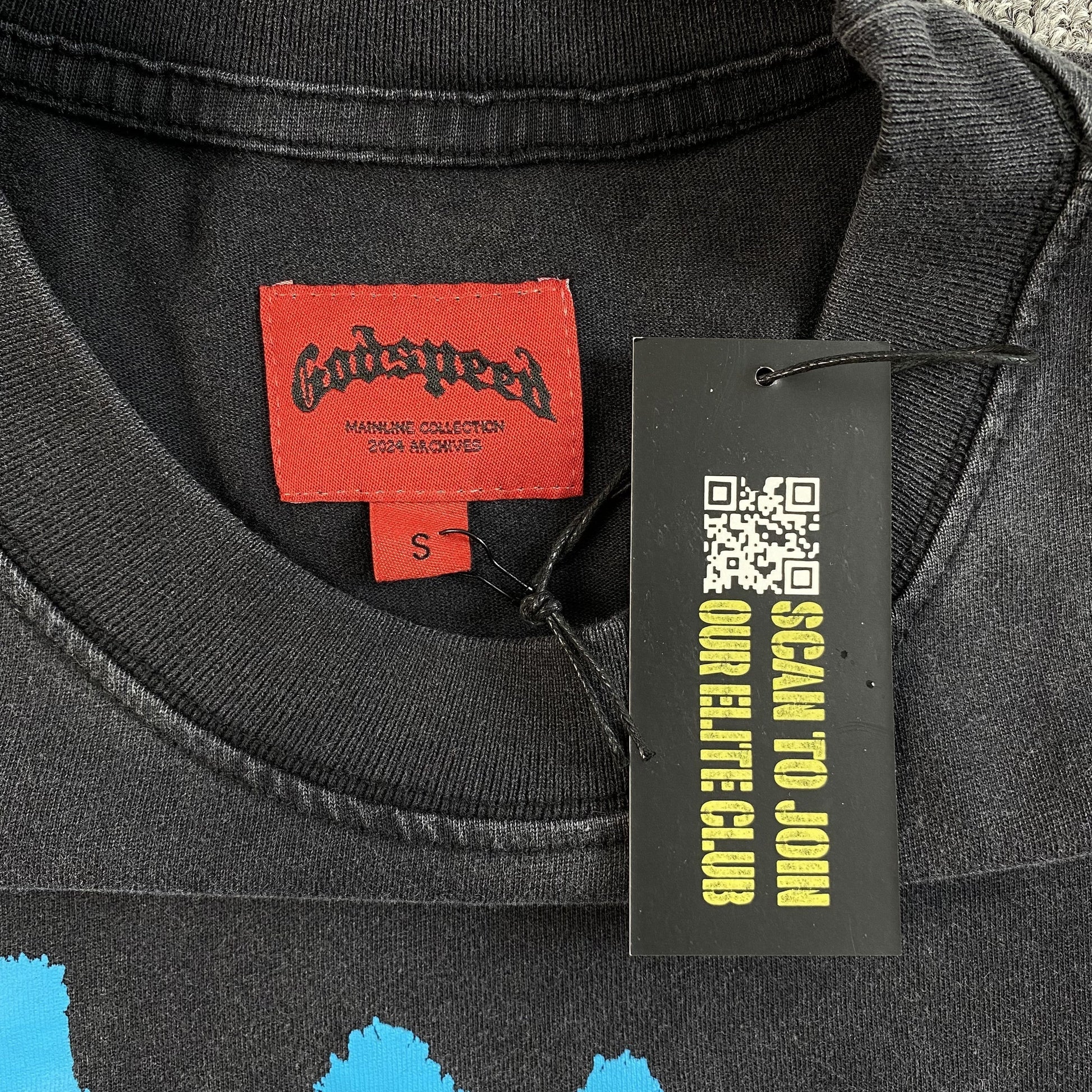 GODSPEED ETERNAL DREAM T-SHIRT WASHED BLACK Status Shipping