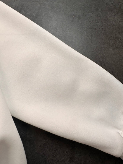 CHROME HEARTS BLACK CROSS PATCH HOODIE WHITE Status Shipping