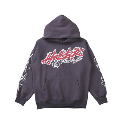 Hellstar "Records" Grey Hoodie Versili