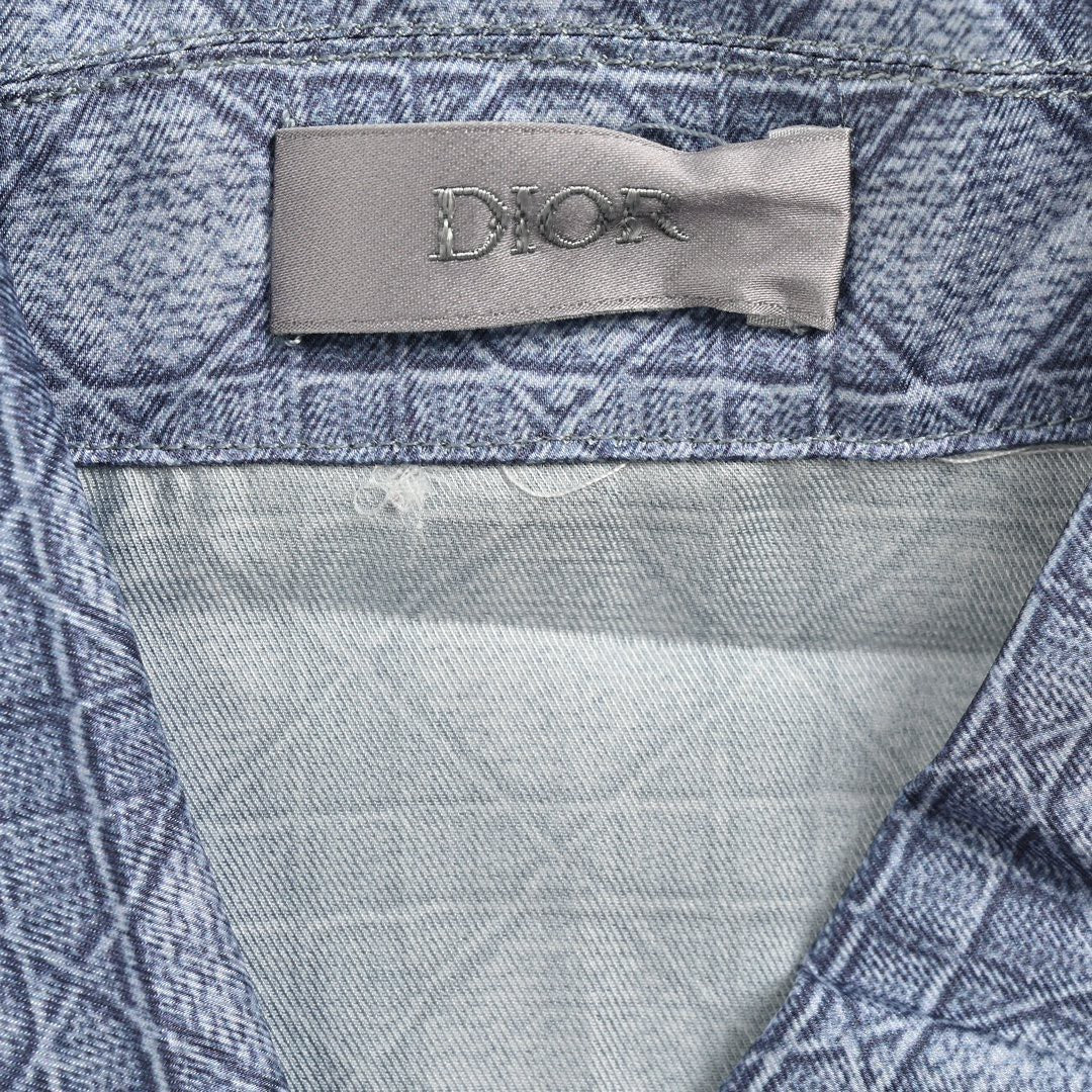 Dior Geometric Pattern Short Sleeve Shirt My Store
