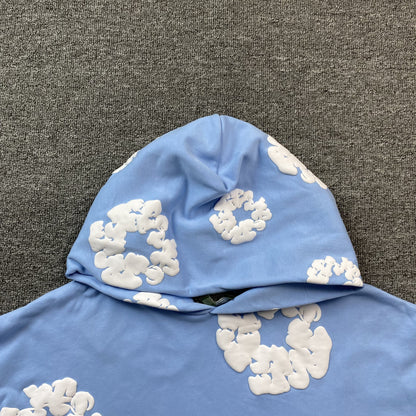DENIM TEARS COTTON WREATH HOODIE BABY BLUE Status Shipping