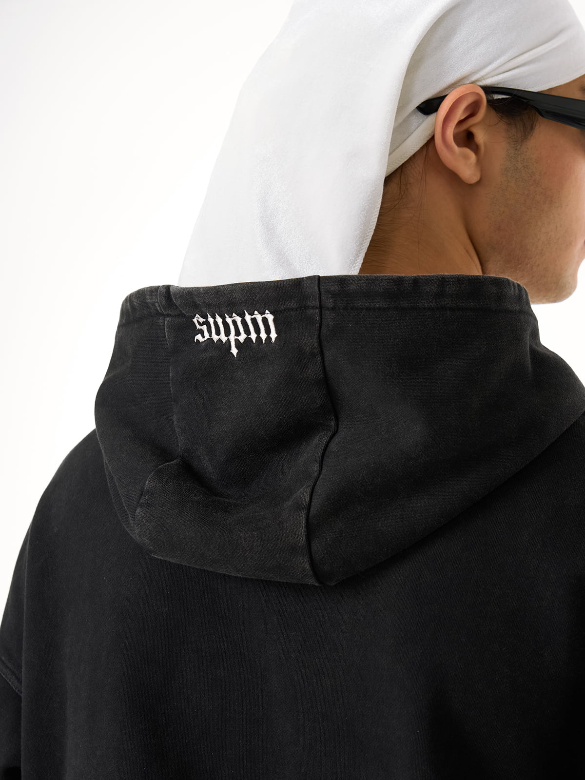 Distressed Electronic Exorcist Print Hoodie SP250915KSND