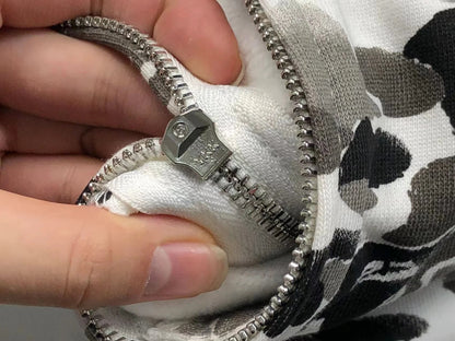 BAPE ABC CAMO SHARK FULL ZIP HOODIE GREY Status Shipping