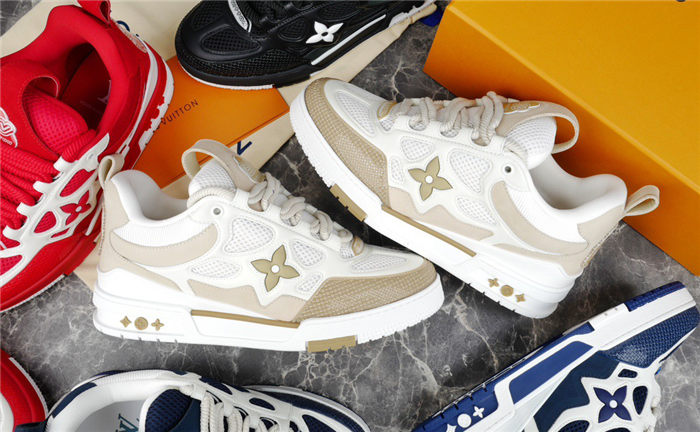 LOUIS VUITTON LV SKATE SNEAKER BEIGE WHITE Versili