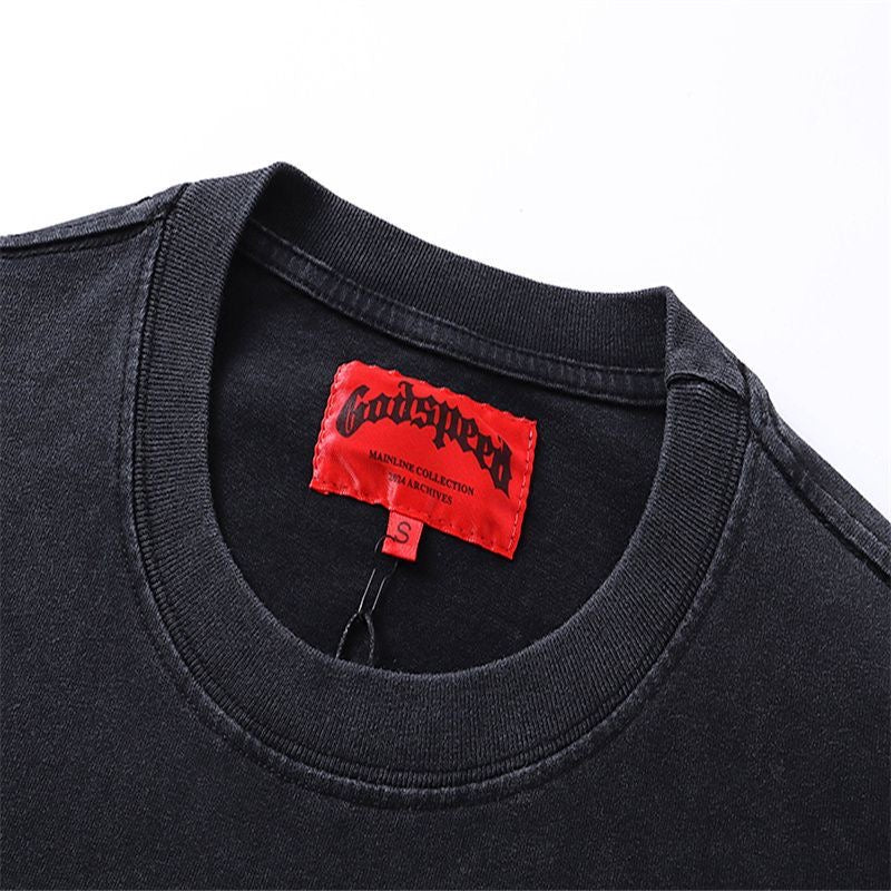 GODSPEED BALACLAVA SZN T-SHIRT WASHED BLACK Versili