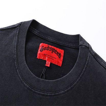 GODSPEED BALACLAVA SZN T-SHIRT WASHED BLACK Versili