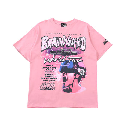 Hellstar "Brainwashed" Pink T-Shirts Versili