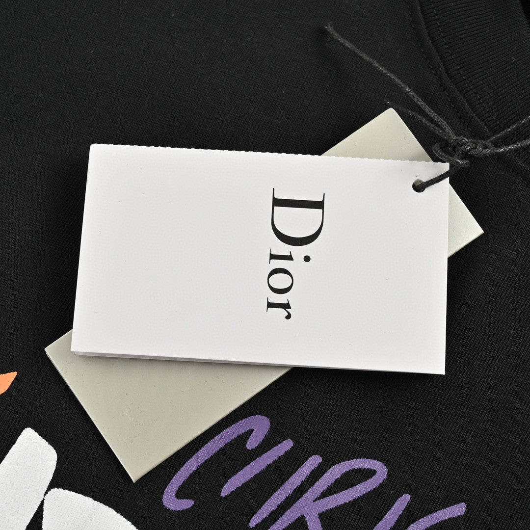 Dior Christian Dior Graphic Black T-Shirt My Store