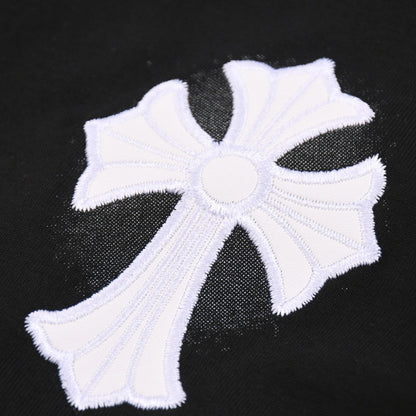 CHROME HEARTS WHITE CROSS T-SHIRT BLACK Status Shipping