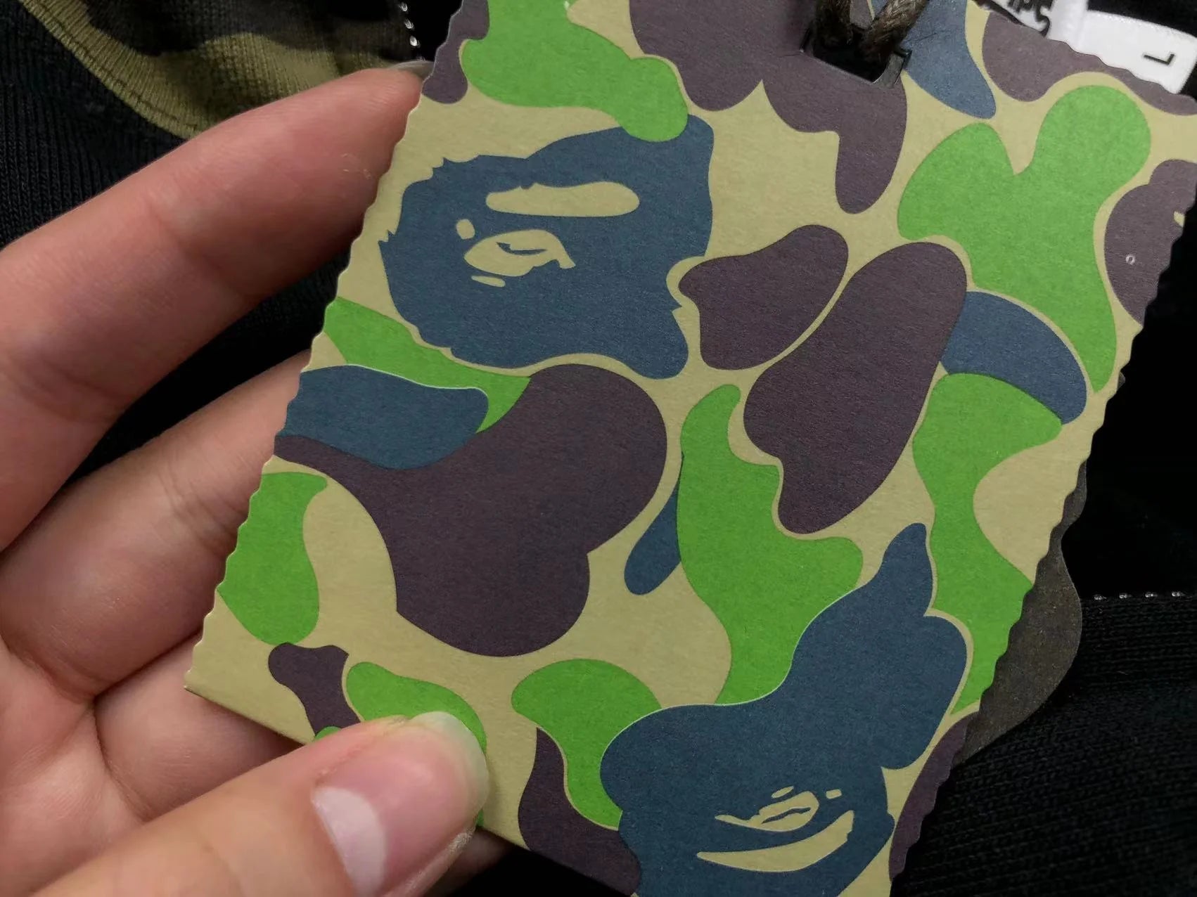 BAPE GREEN CAMO FULL ZIP HOODIE BLACK Status Shipping