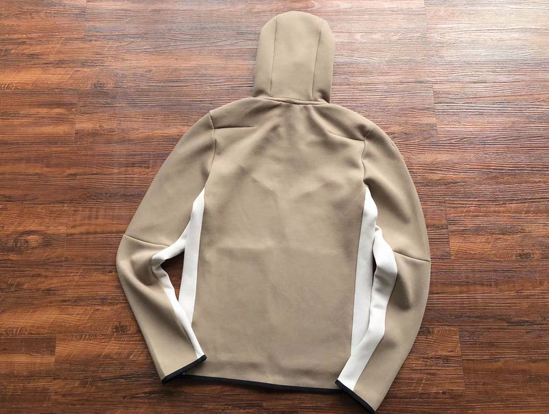 NIKE TECH FLEECE HOODIE x SANDALWOOD/LIGHT BONE WHITE My Store