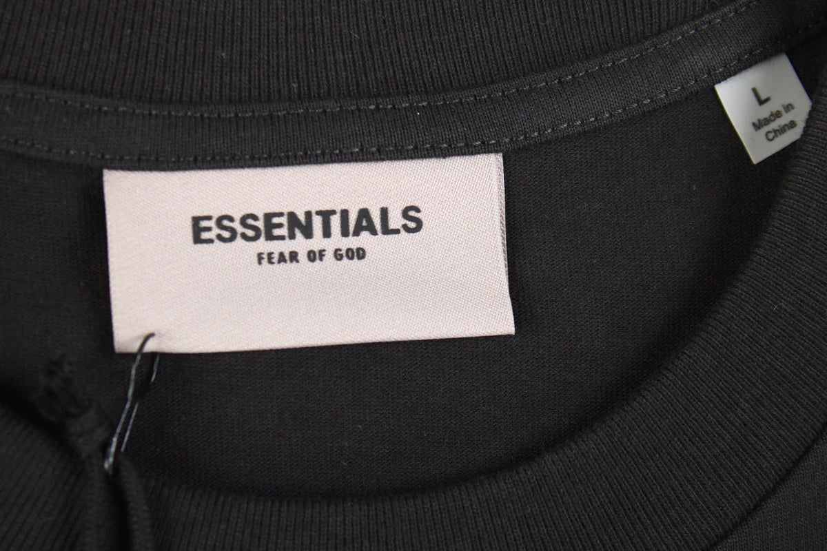 Fear of God Essentials Logo T-Shirt - Black Status Shipping