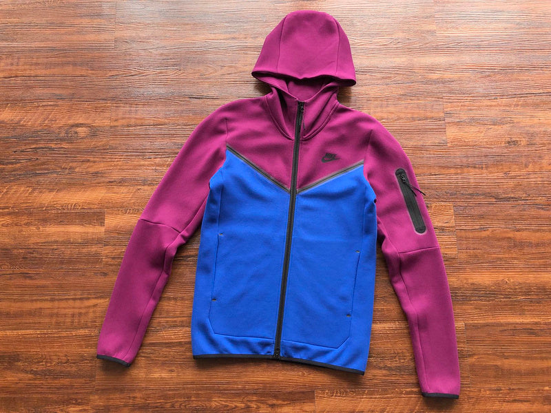 NIKE TECH FLEECE HOODIE x SANGRIA/GAME ROYAL My Store