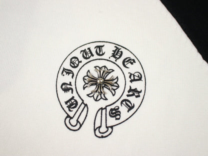 CHROME HEARTS HORSE SHOE LOGO LONGSLEEVE WHITE BLACK Status Shipping