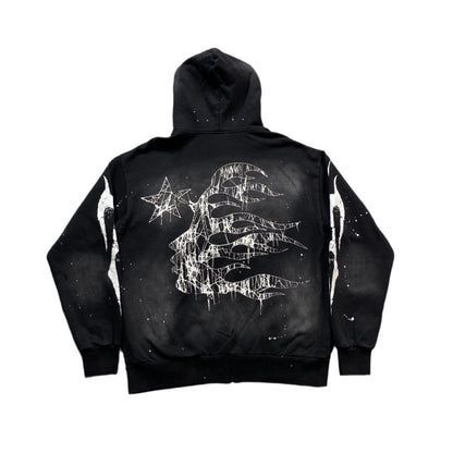 Hellstar "Sports" Black Zip Hoodie Versili