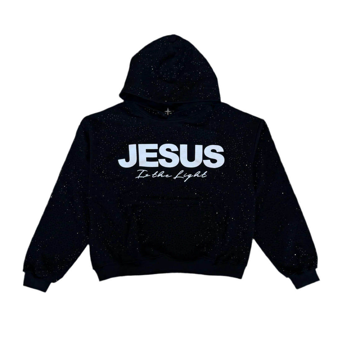 Jesus Rhinestone Hoodie Lumin Clothing