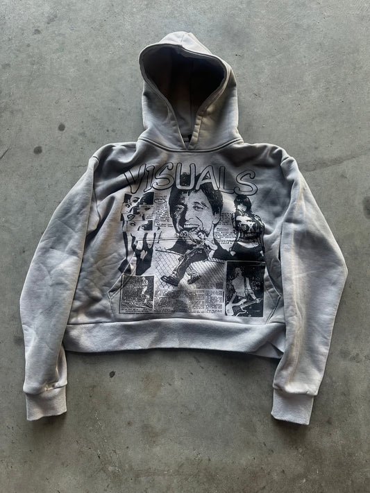 GREY GRUNGE HOODIE Status Shipping