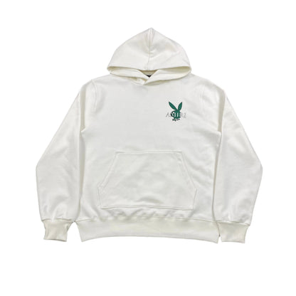 AMIRI PLAYBOY LOGO HOODIE WHITE GREEN Status Shipping