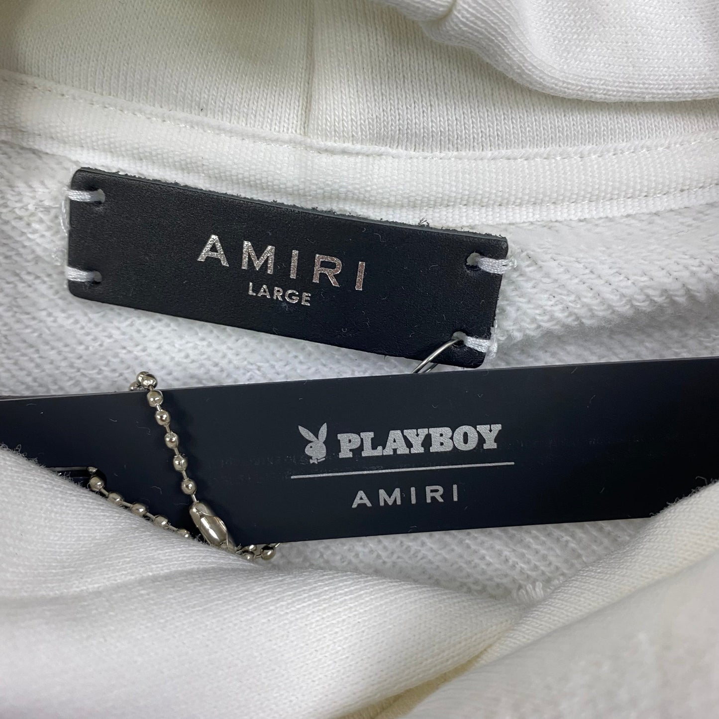 AMIRI PLAYBOY LOGO HOODIE WHITE GREEN Status Shipping
