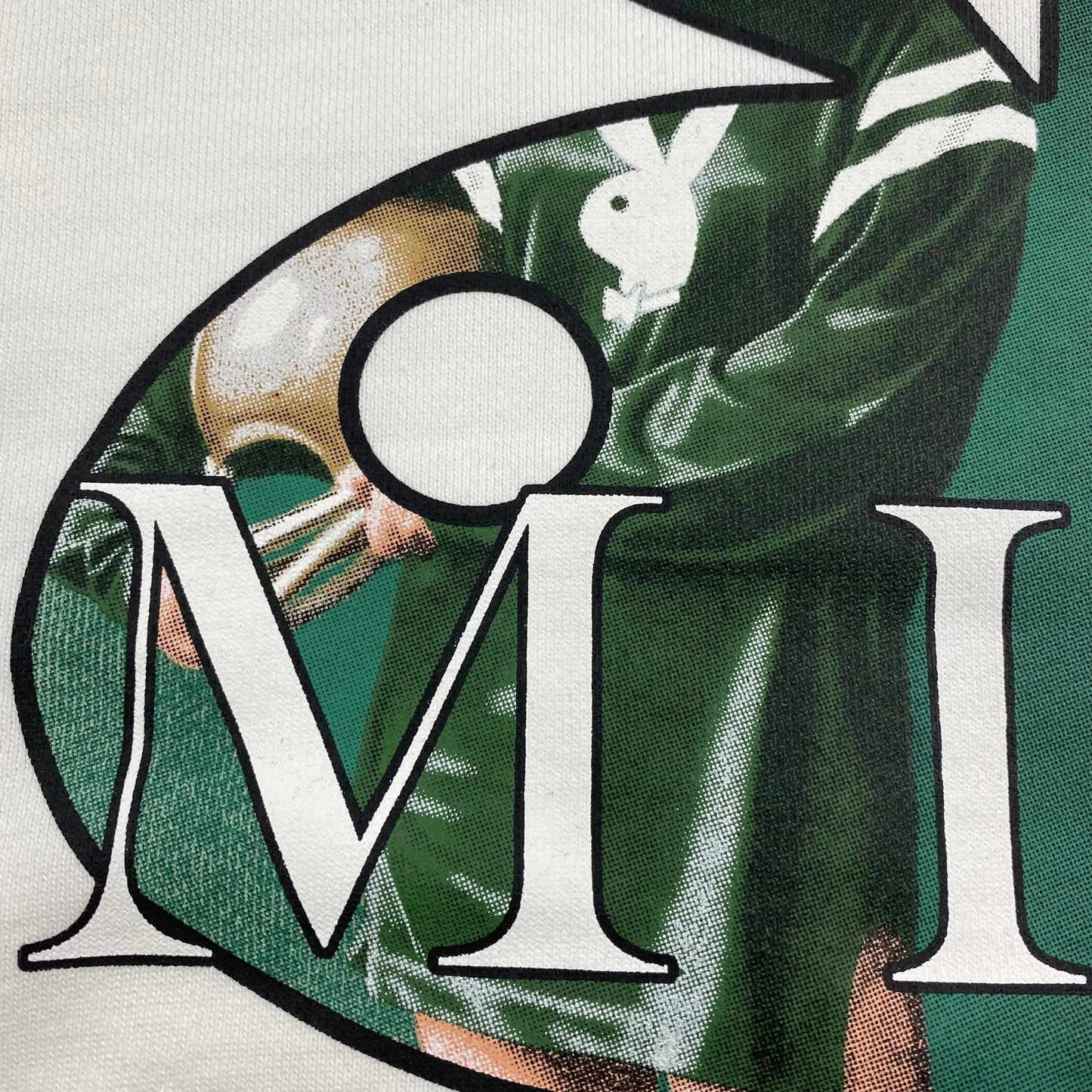 AMIRI PLAYBOY LOGO HOODIE WHITE GREEN Status Shipping
