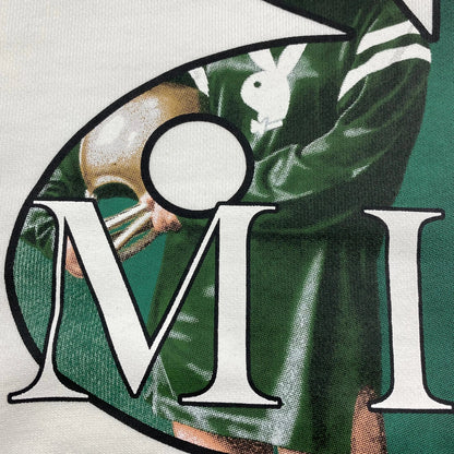 AMIRI PLAYBOY LOGO HOODIE WHITE GREEN Status Shipping