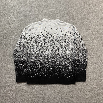 AMIRI STAGGERED GRADIANT CREWNECK GREY Status Shipping