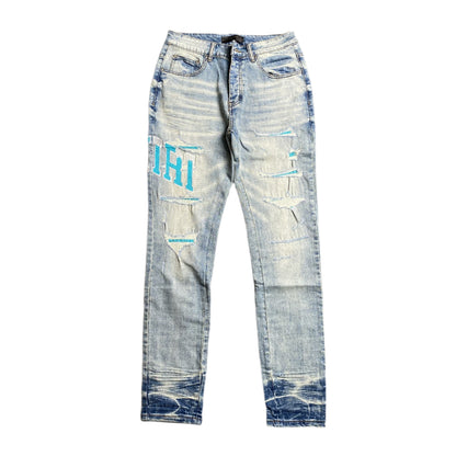 AMIRI VARSITY LOGO JEANS Status Shipping