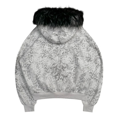 Snow Leopard Zip-Up Lumin Clothing