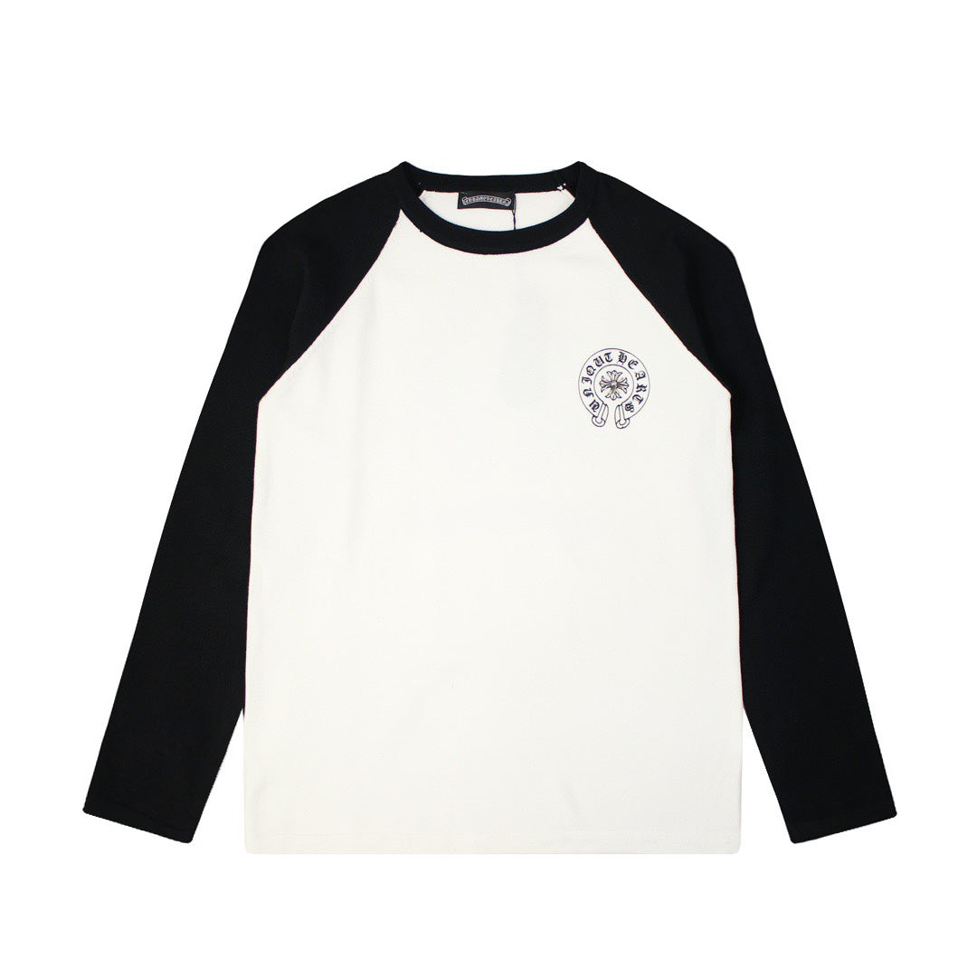 CHROME HEARTS HORSE SHOE LOGO LONGSLEEVE WHITE BLACK Status Shipping