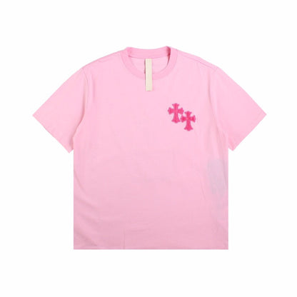 CHROME HEARTS HORSE SHOE LOGO T-SHIRT PINK Status Shipping