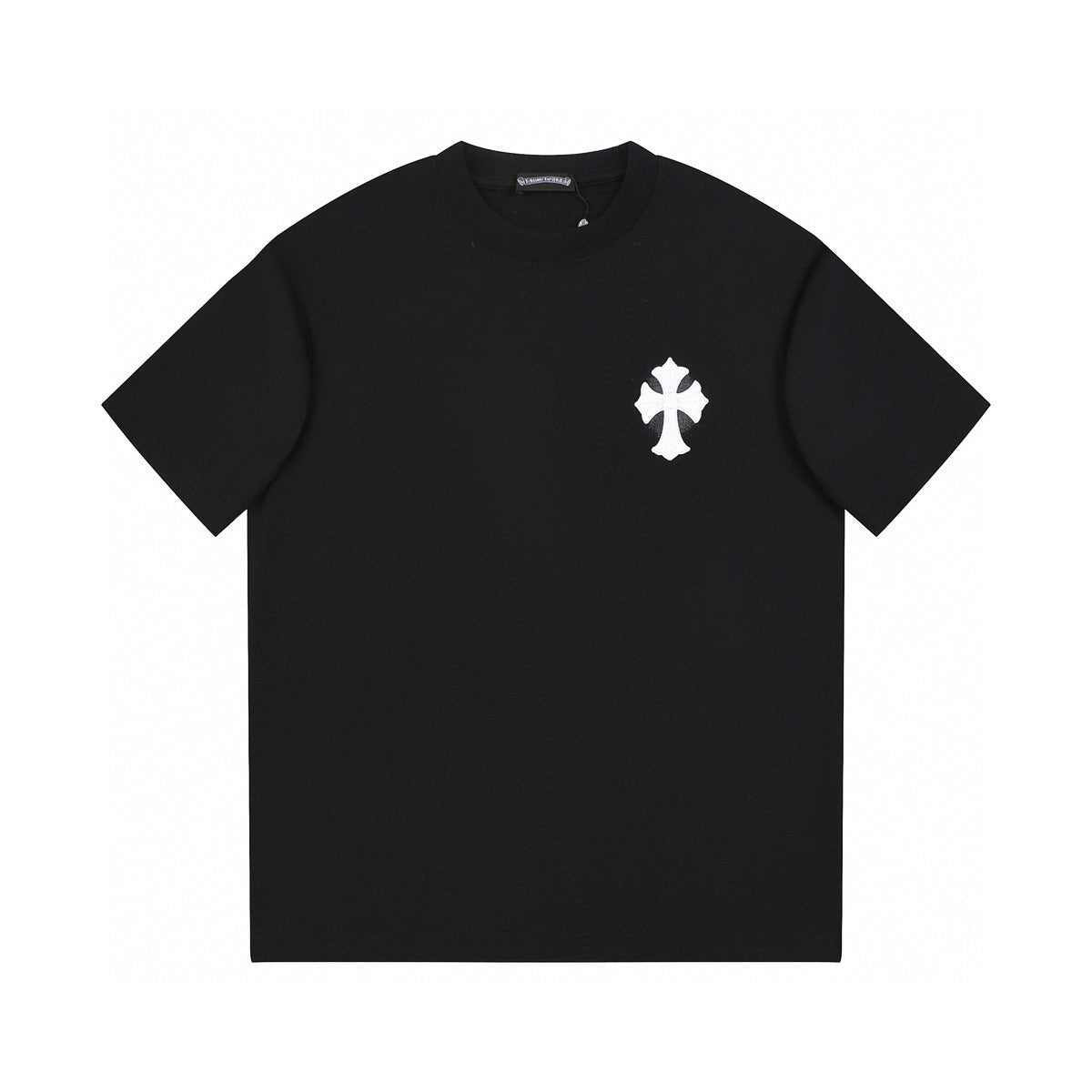 CHROME HEARTS WHITE CROSS T-SHIRT BLACK Status Shipping